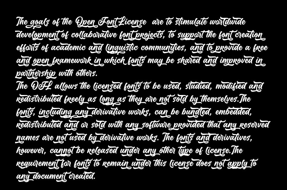 Hundred Miracles font 1