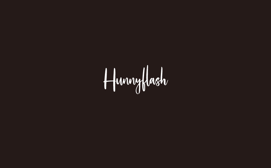 Hunnyflash font big
