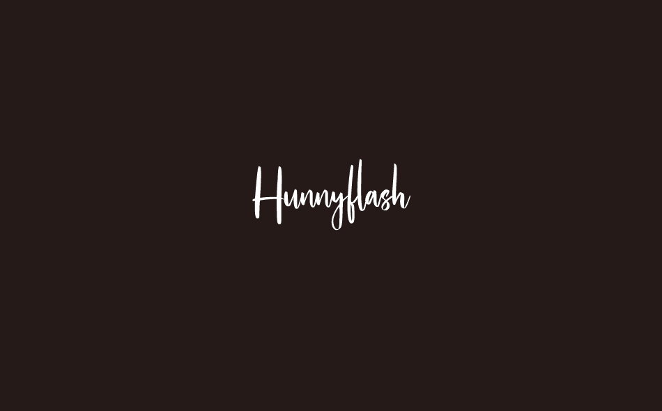 Hunnyflash font big