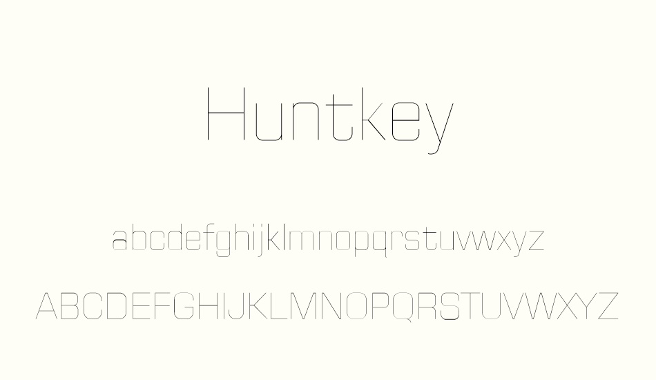 huntkey font