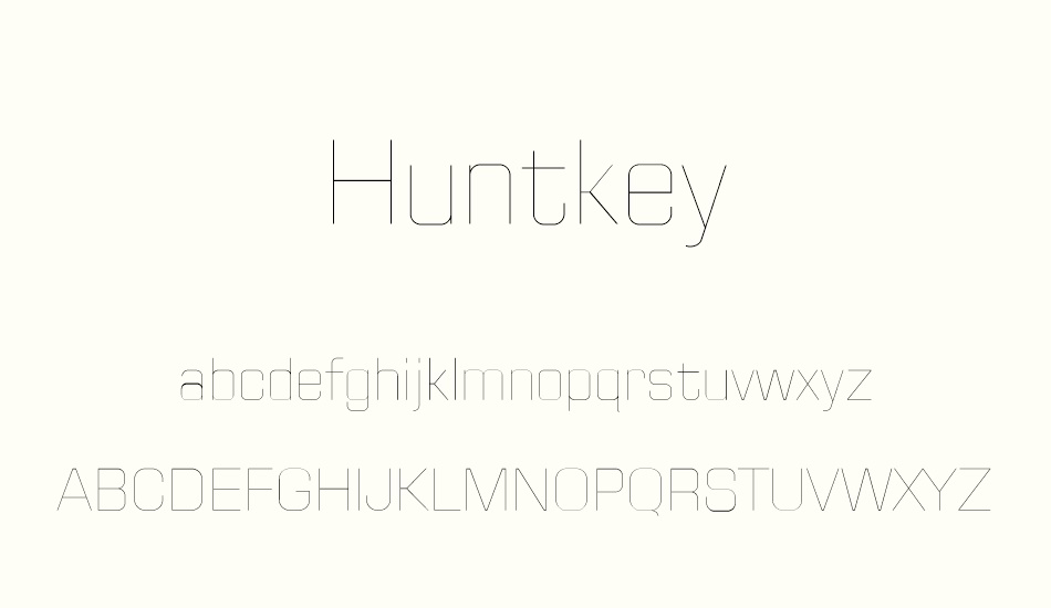 huntkey font