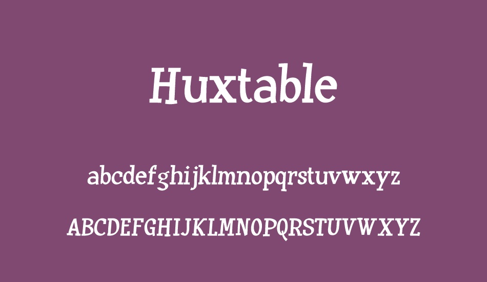 huxtable font