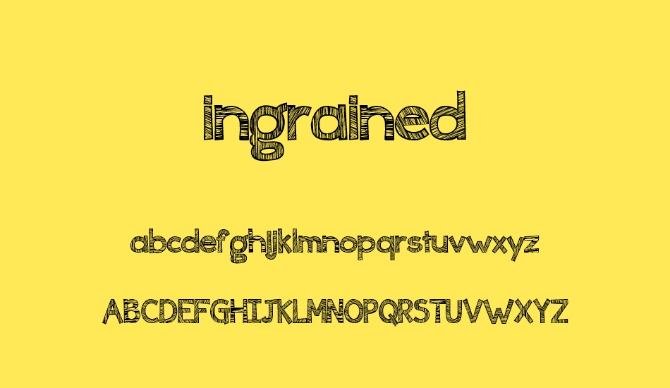 ingrained font