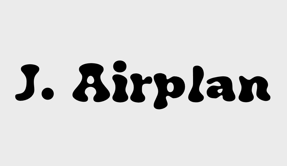 j--airplane-swash font big