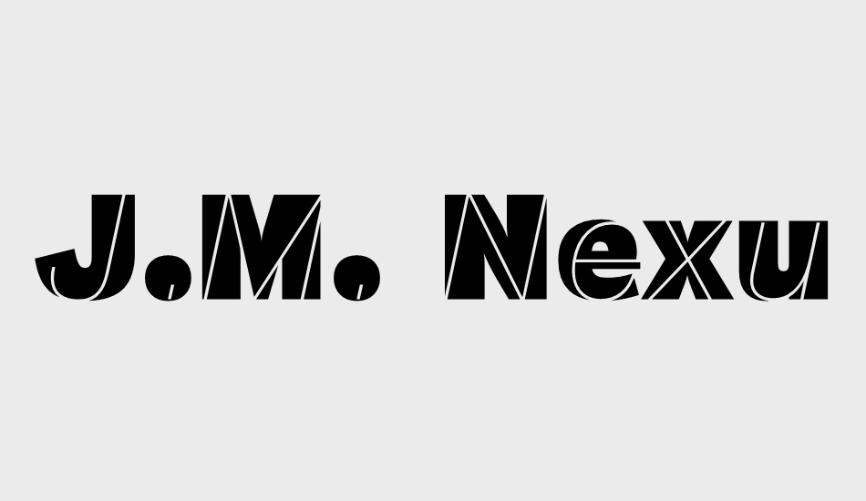 j-m--nexus-grotesque font big