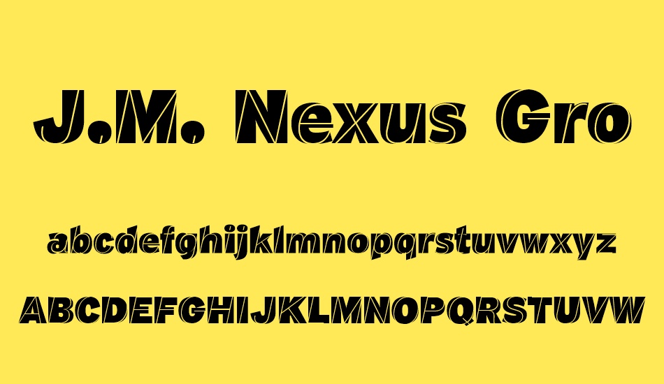j-m--nexus-grotesque font