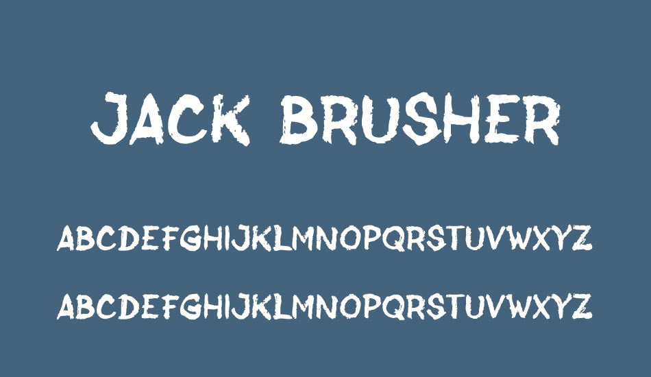 jack-brusher font
