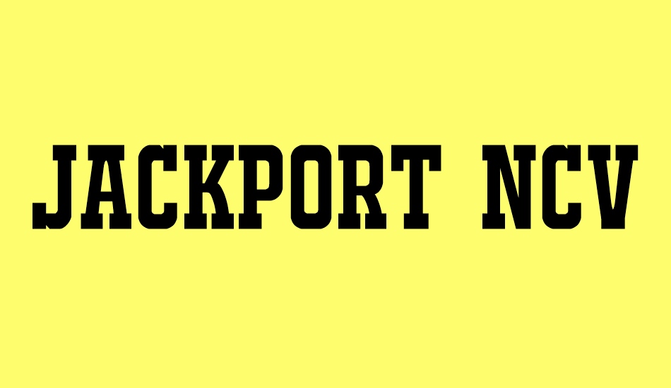 jackport-regular-ncv font big