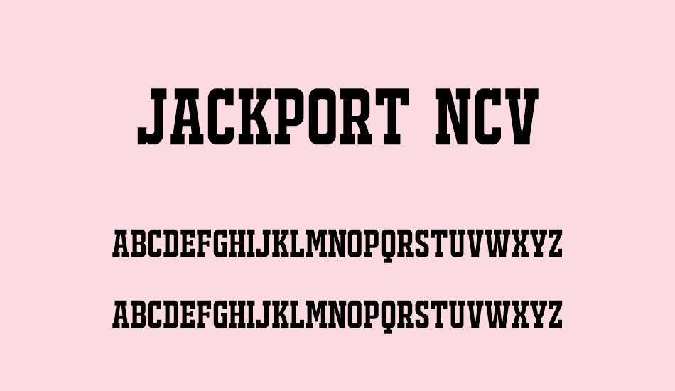 jackport-regular-ncv font