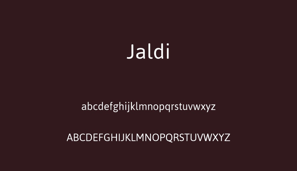 jaldi font