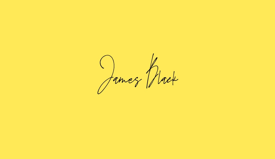 james-black font big