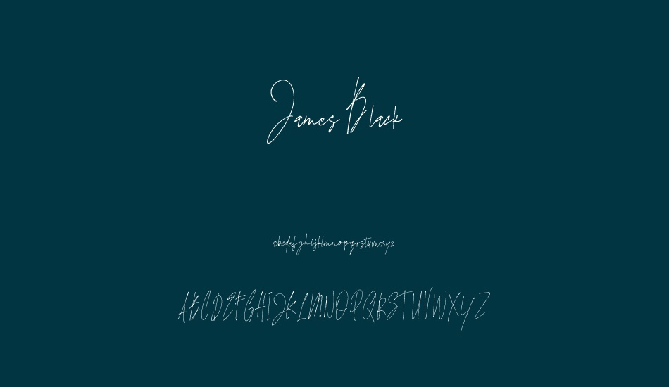 james-black font