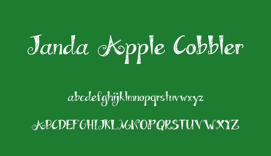 janda-apple-cobbler font