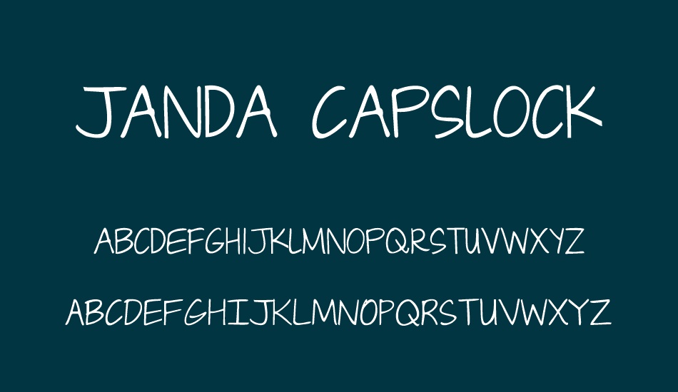 janda-capslock font