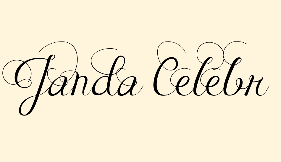 janda-celebration-script font big