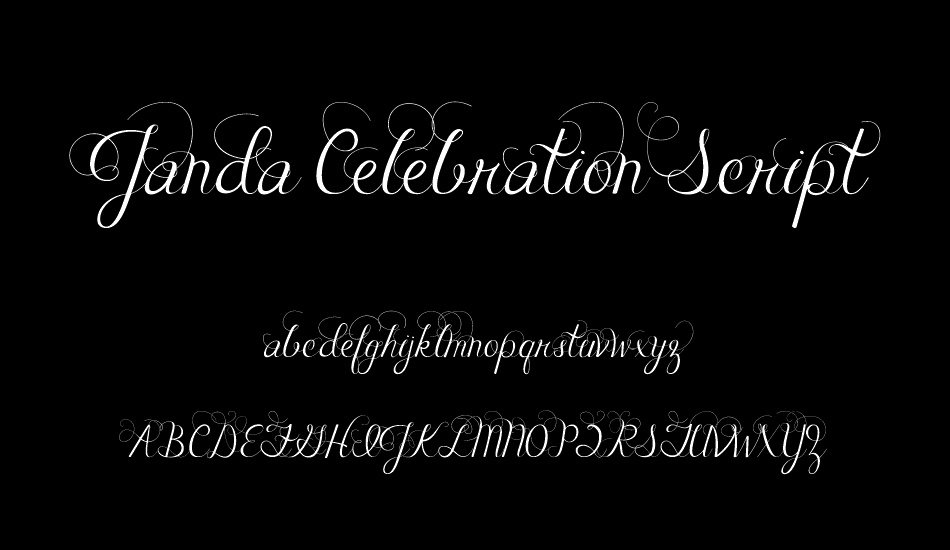 janda-celebration-script font