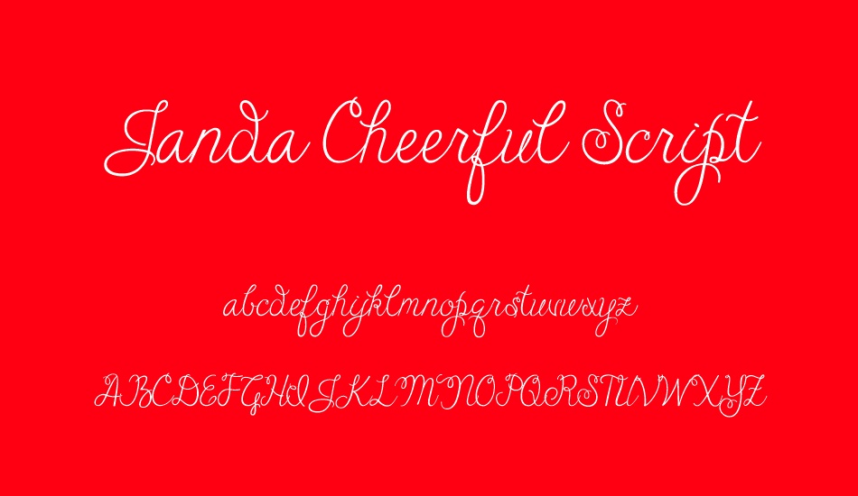 janda-cheerful-script font