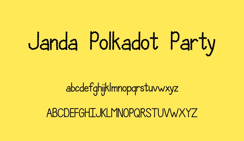 janda-polkadot-party font