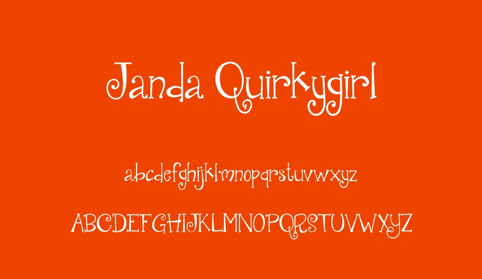 janda-quirkygirl font