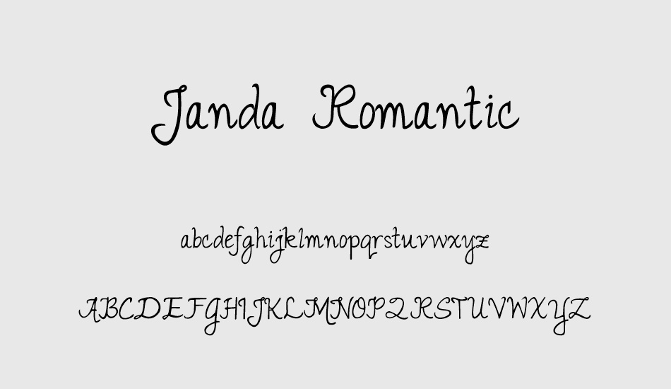 janda-romantic font