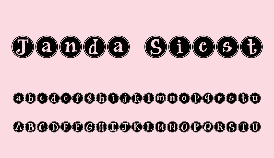 janda-siesta-sunrise font