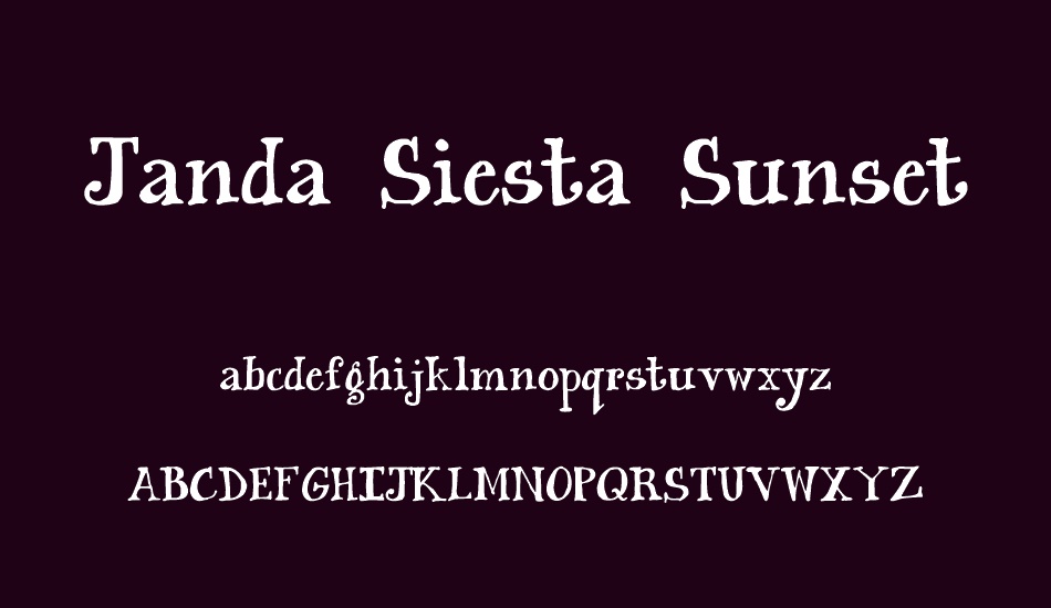 janda-siesta-sunset font