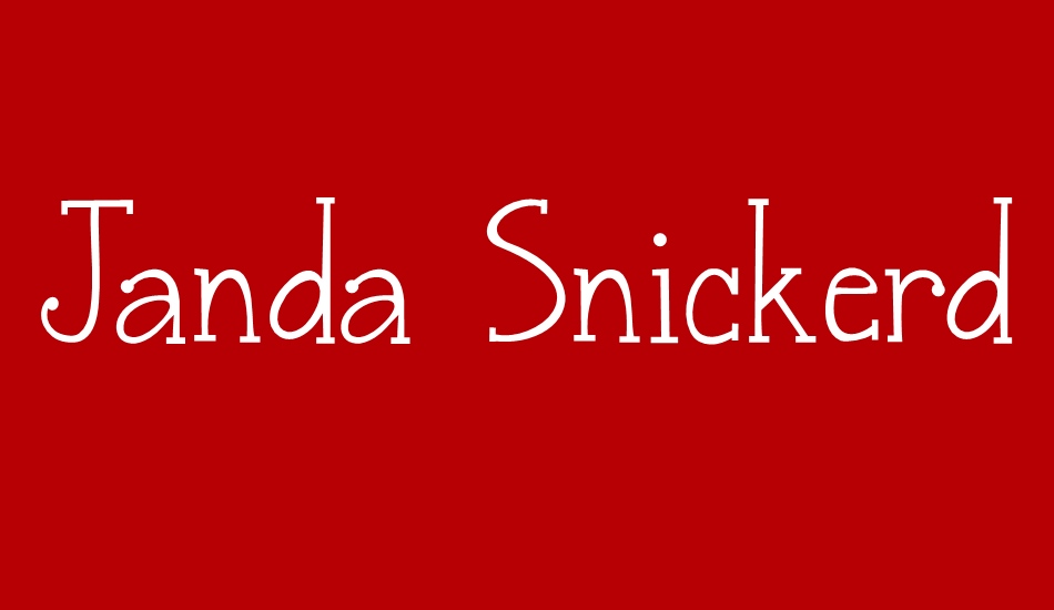 janda-snickerdoodle-serif font big