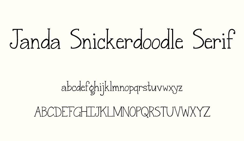 janda-snickerdoodle-serif font