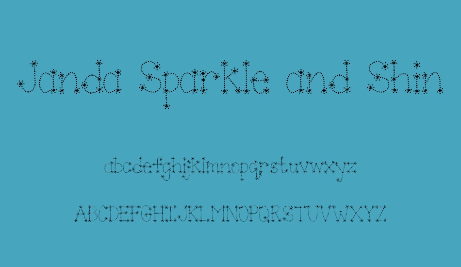 janda-sparkle-and-shine font