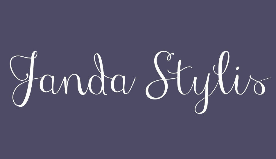 janda-stylish-script font big