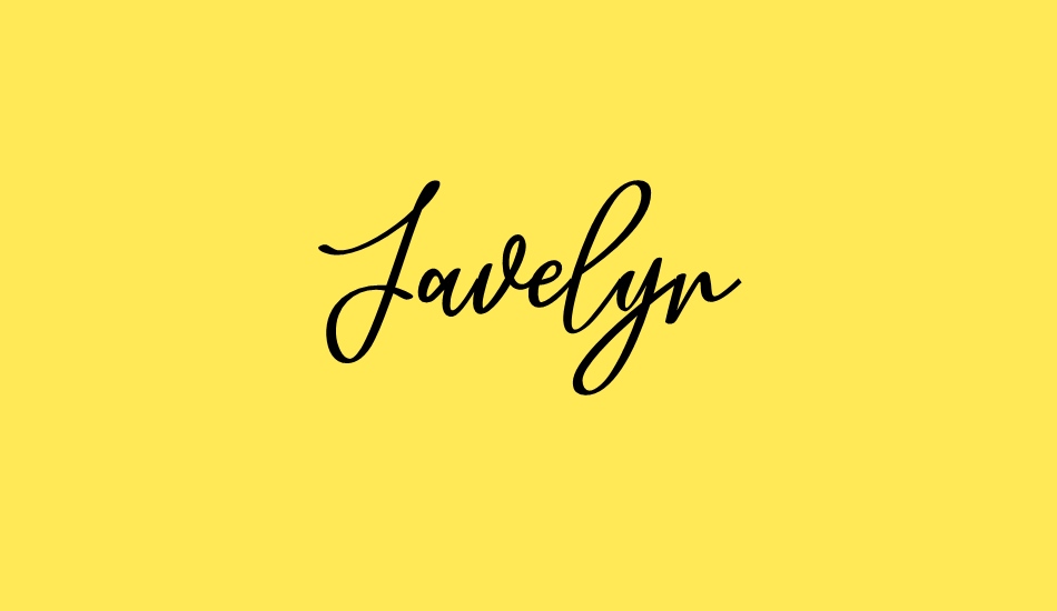 javelyn font big