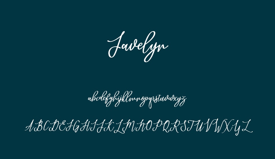 javelyn font