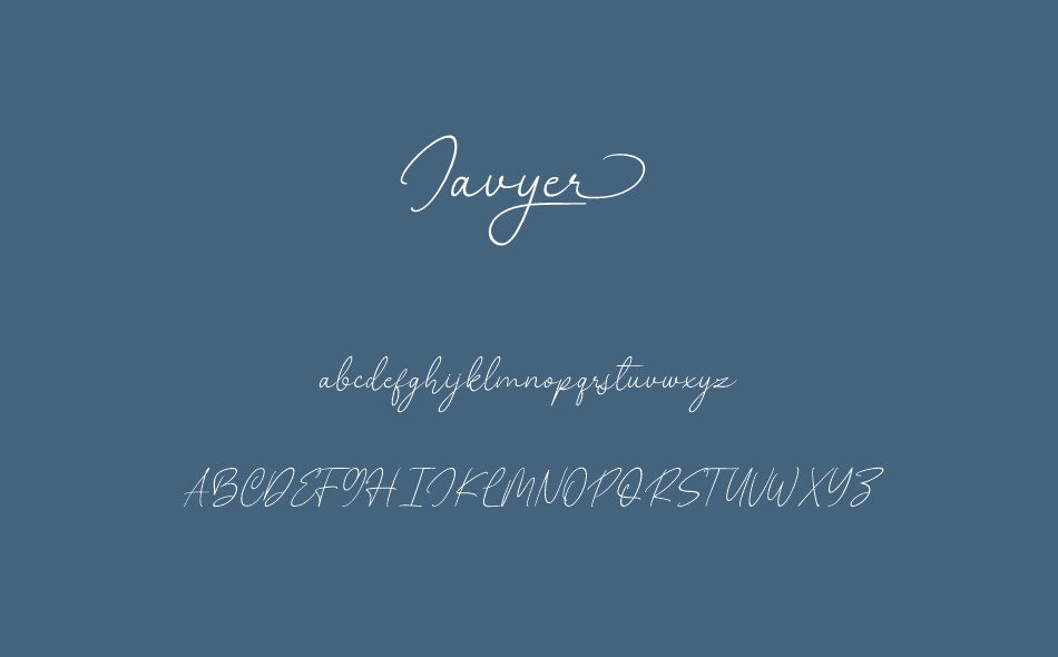 Javyer font