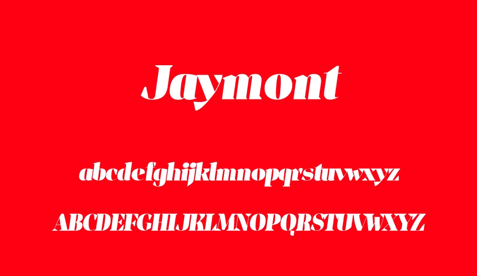 jaymont-personal font