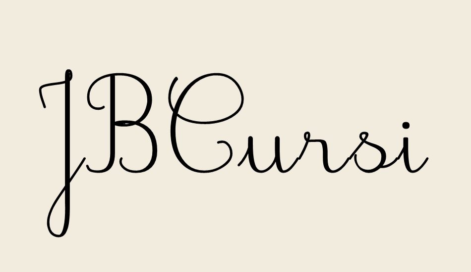 jbcursive font big