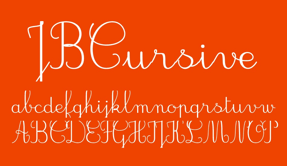 jbcursive font