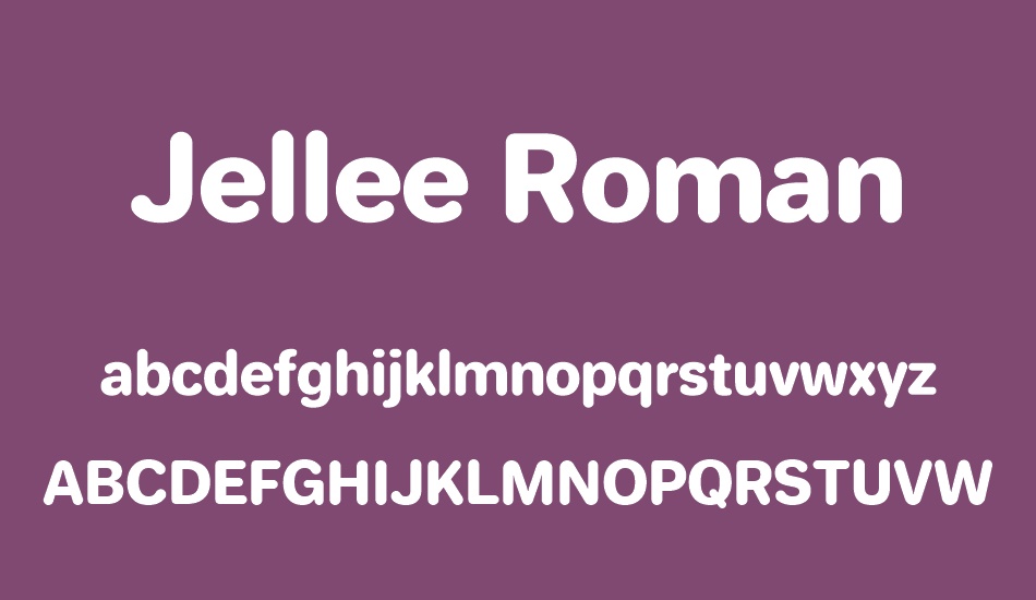 jellee-roman font