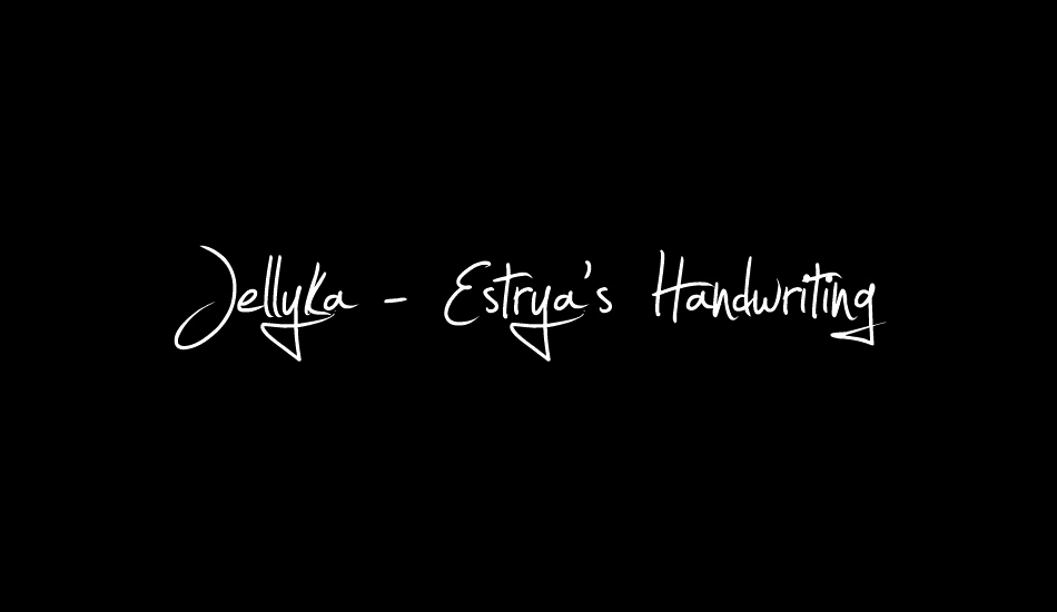 jellyka---estryas-handwriting font big