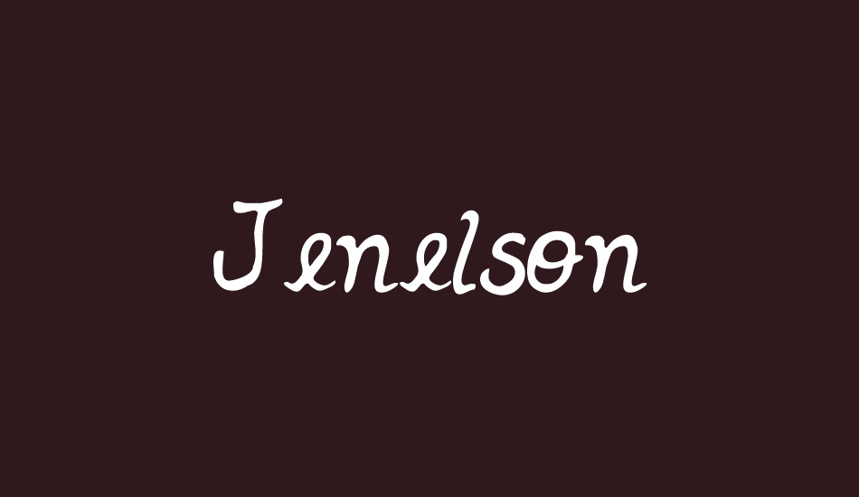 jenelson font big