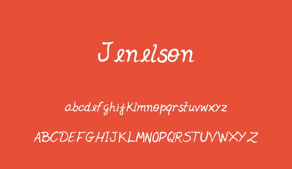 jenelson font