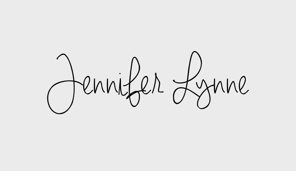 Jennifer Lynne font - Font Tr