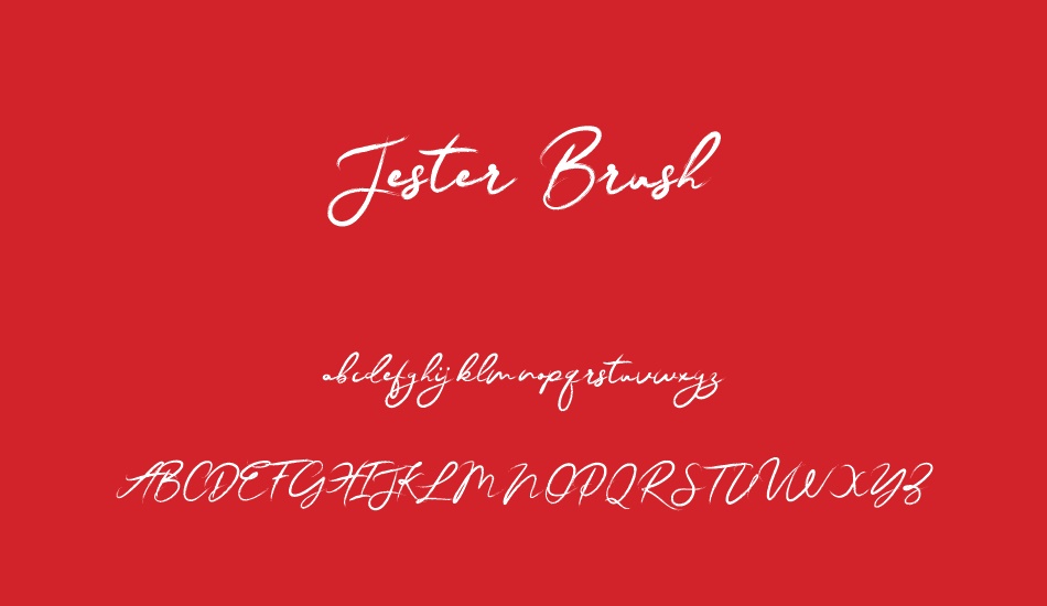 jester-brush font