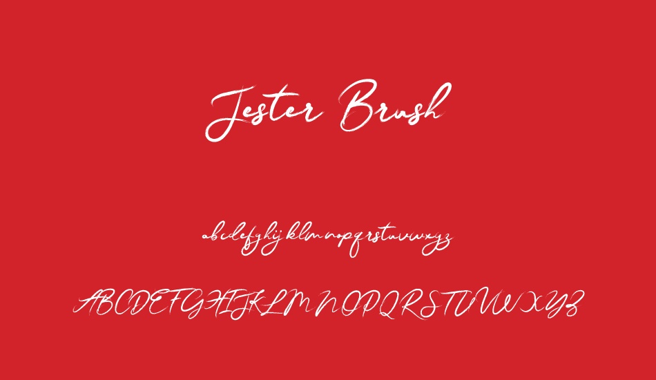 jester-brush font