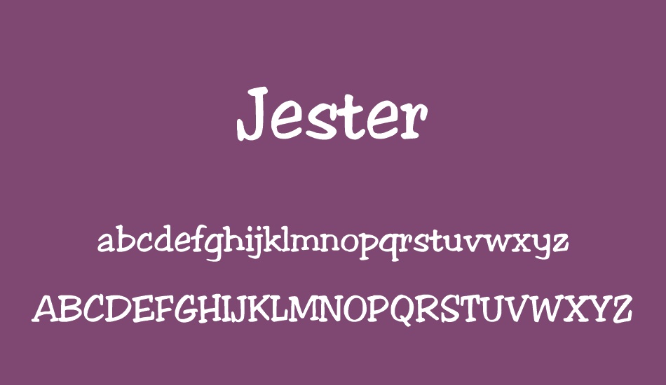 jester font