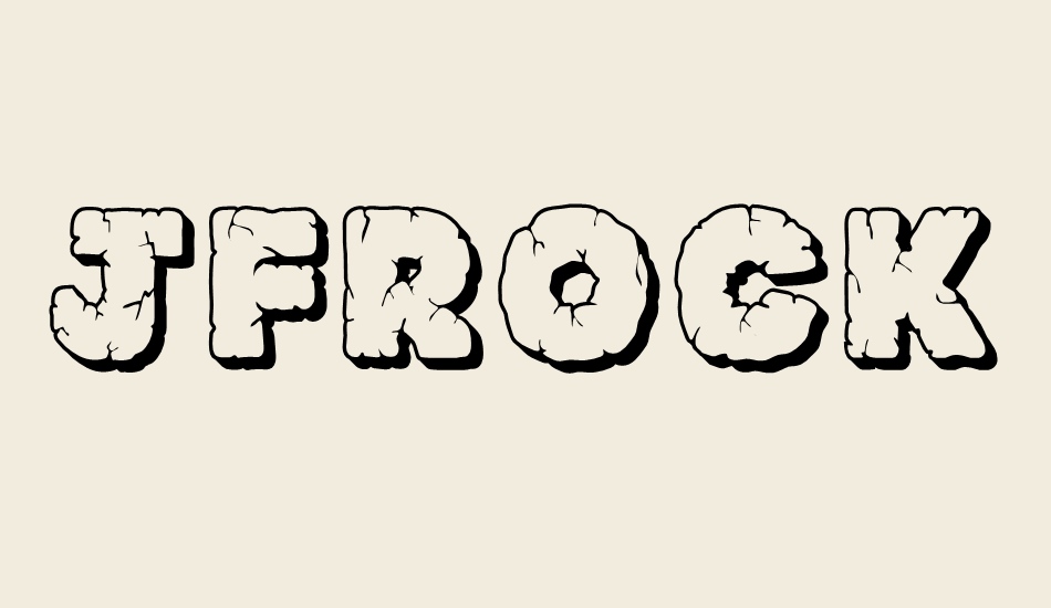 jfrockoutcrop font big