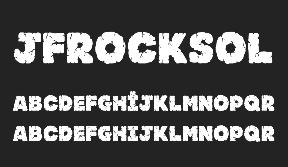 jfrocksolid font