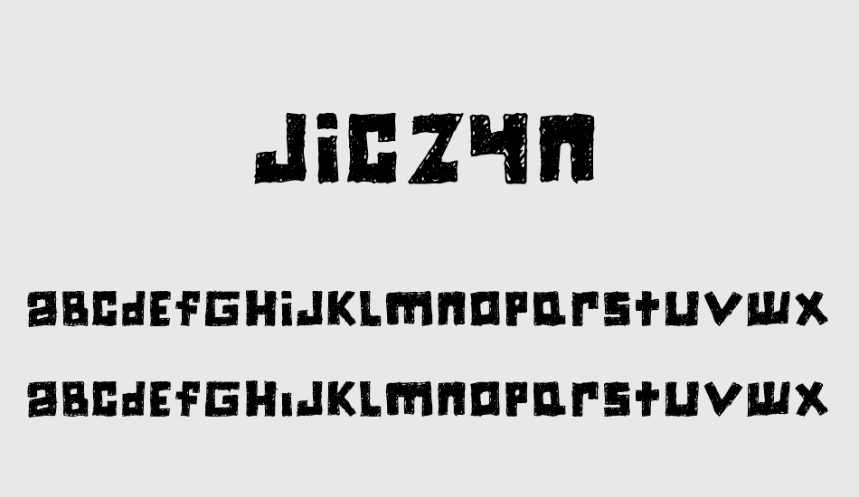 jiczyn font