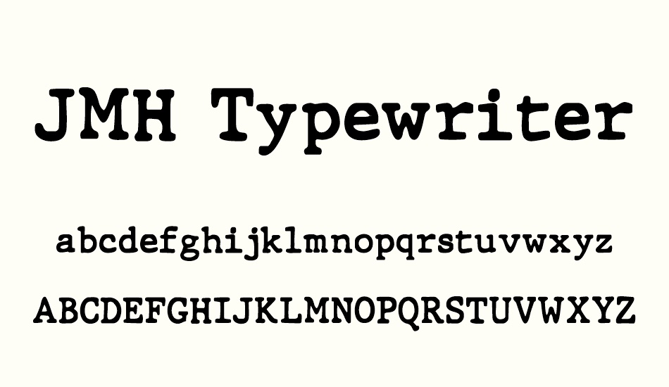 jmh-typewriter-dry font