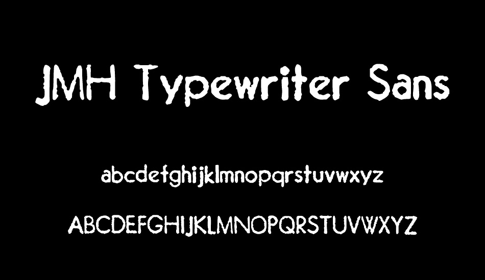 jmh-typewriter-sans font