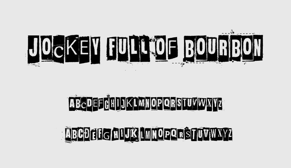 jockey-full-of-bourbon font